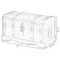 Vintiquewise Small Pirate Style Wooden Treasure Chest with Small Vintage Padlock and Key QI003026.LK - alternate 6